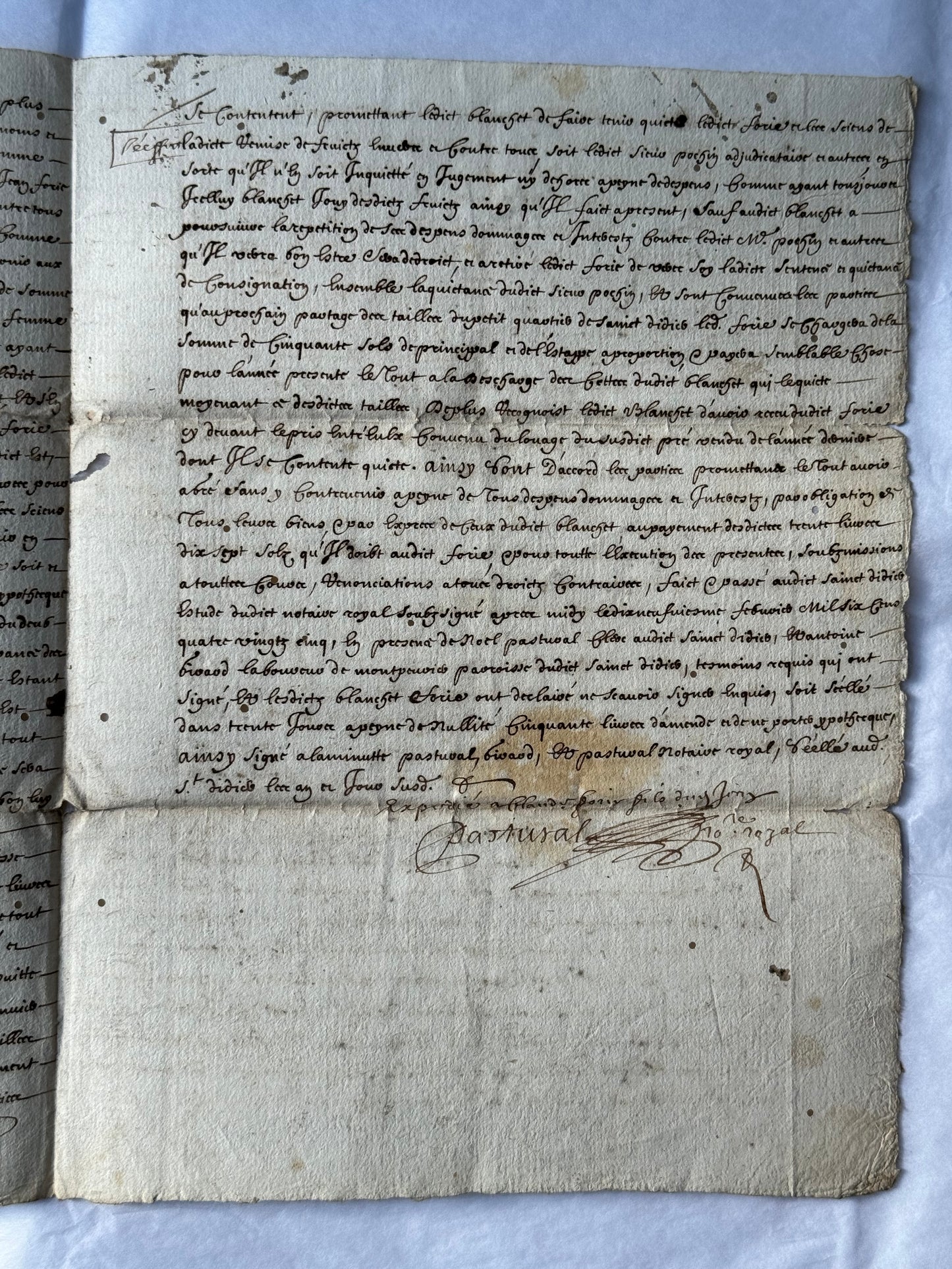 1685 French Manuscript