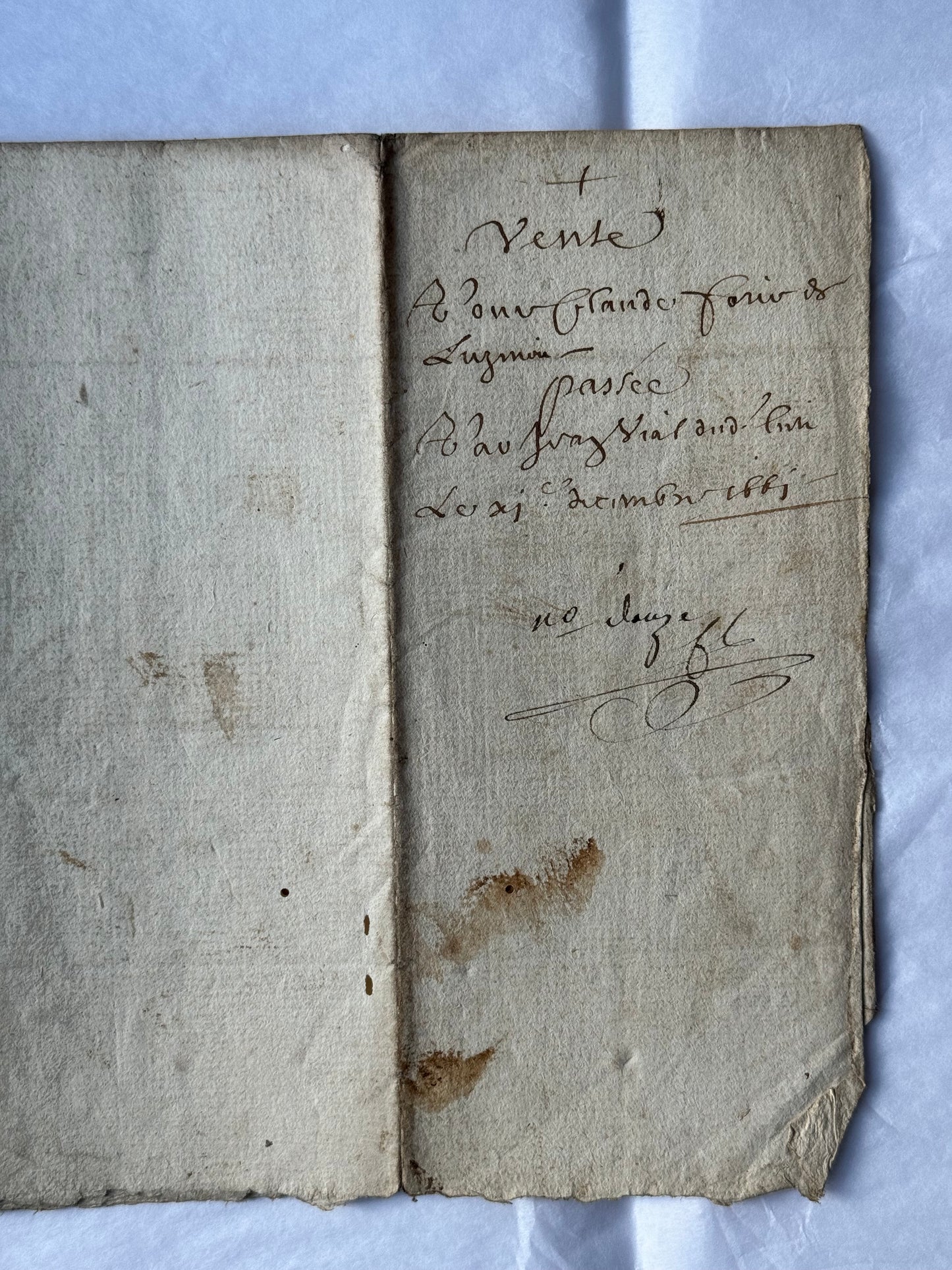 1661 French Manuscript