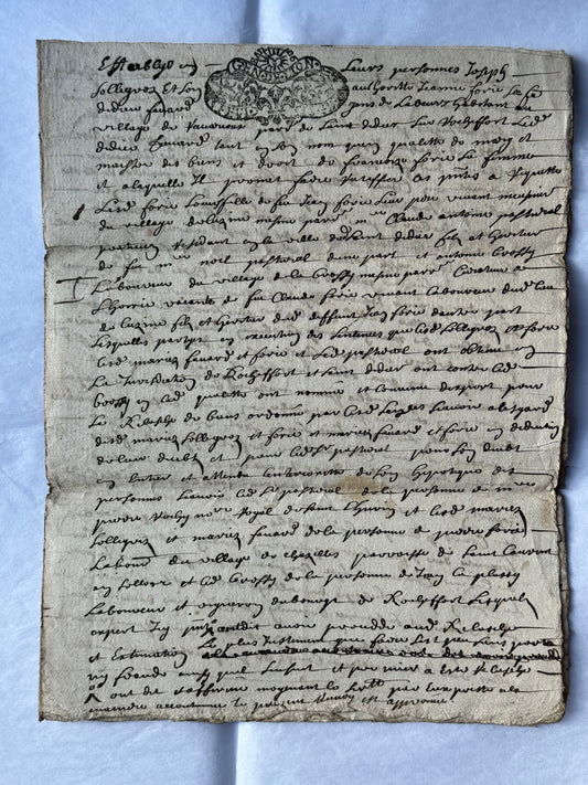 1706 French Manuscript
