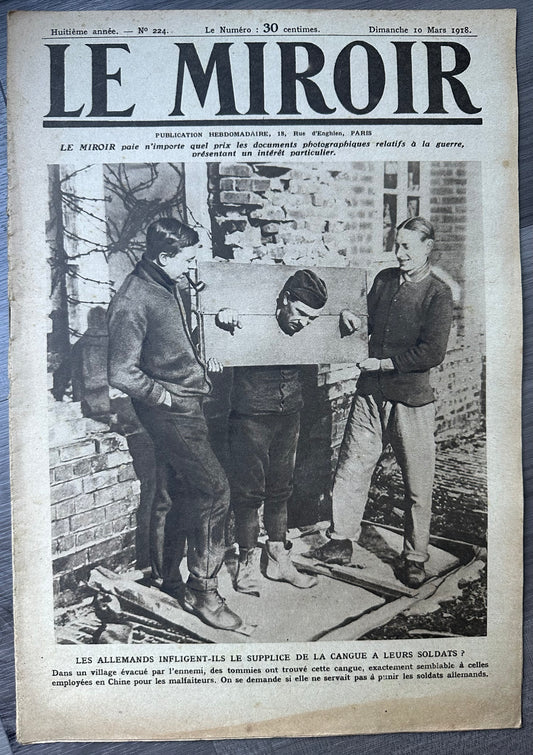 1918 Issue "Le Miroir" - Stockade