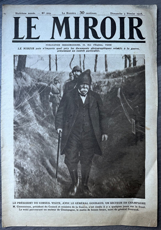 1918 Issue "Le Miroir"