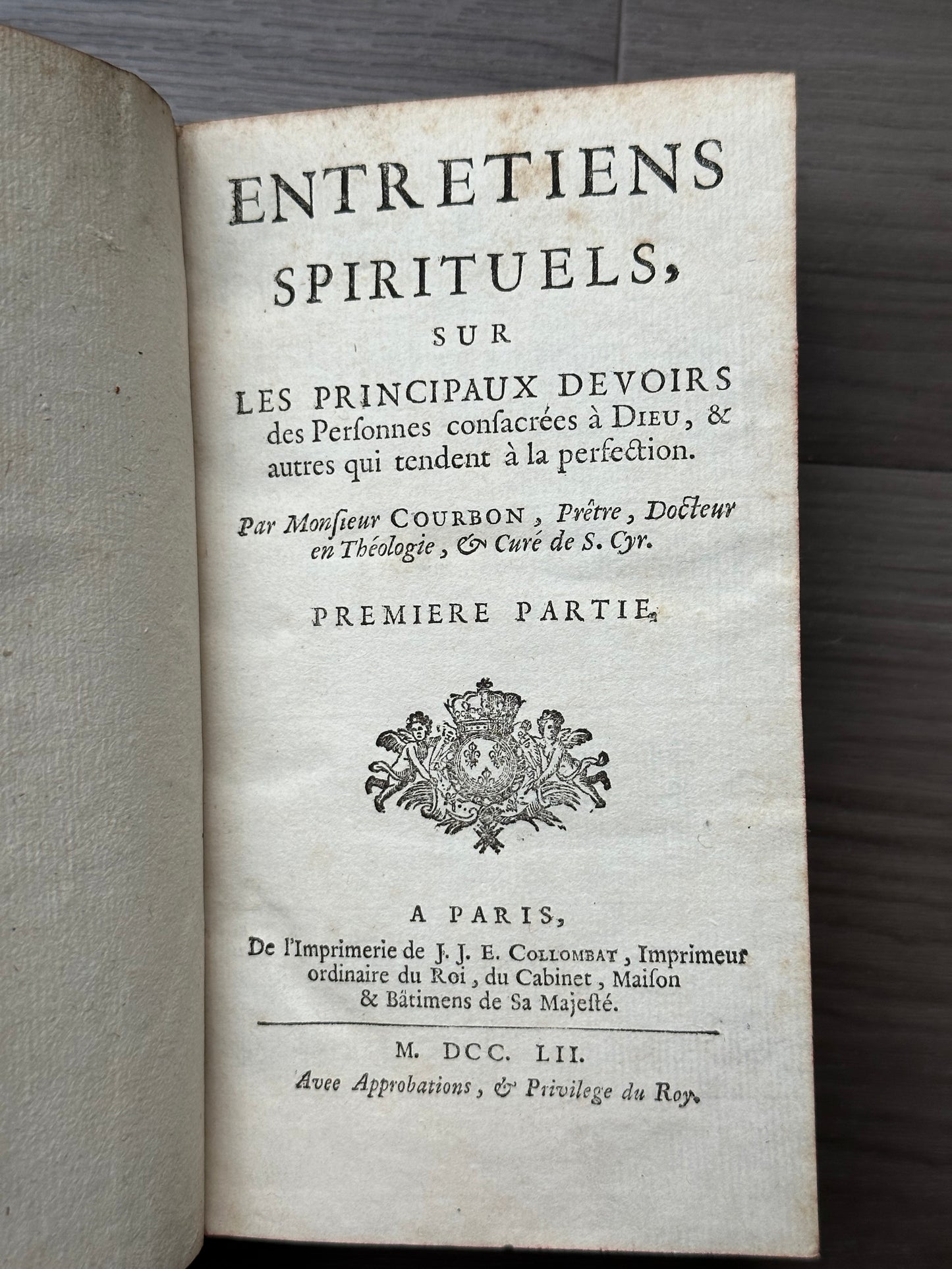 1712 French Religion Book