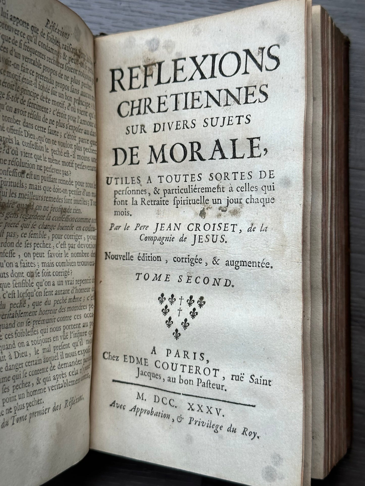 1735 French Religion Book