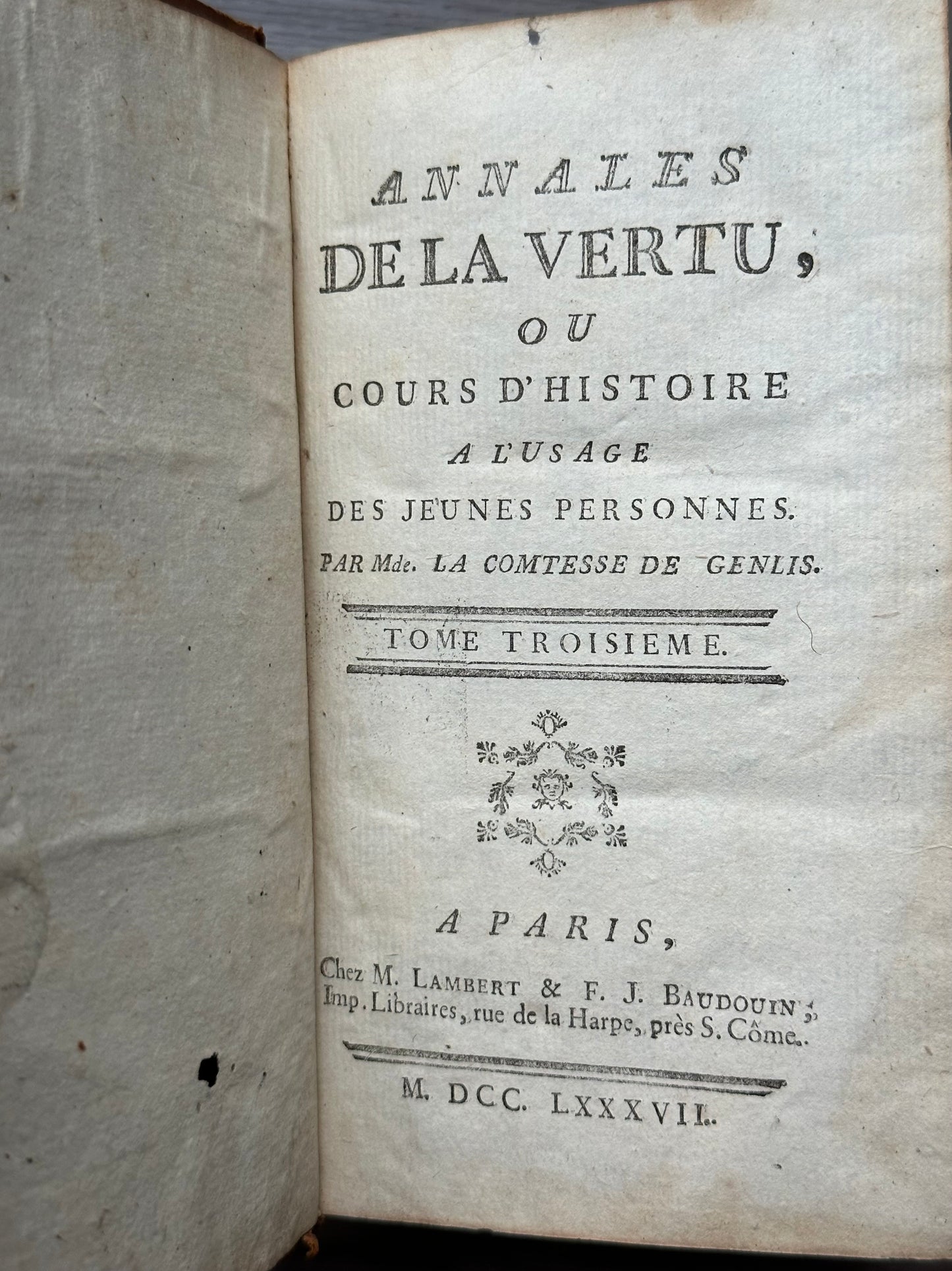 1787 History Lessons for Young People