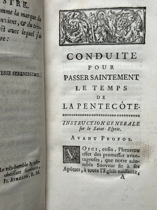 1738 French Religion Book