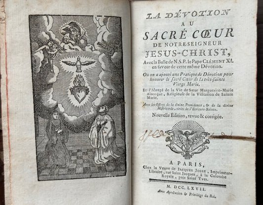 1767 French Sacred Heart Book