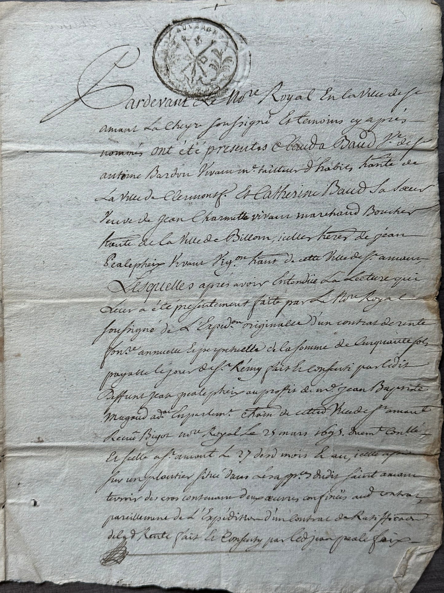 1780 French Parchment