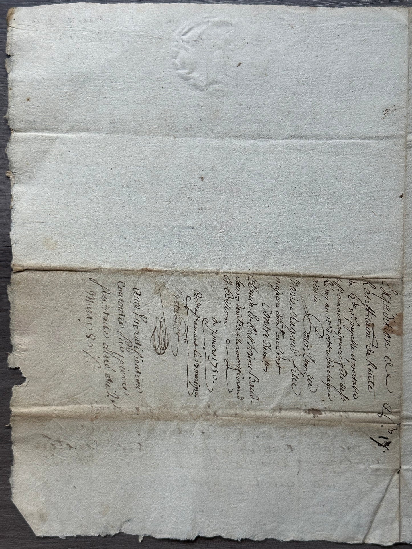 1780 French Parchment