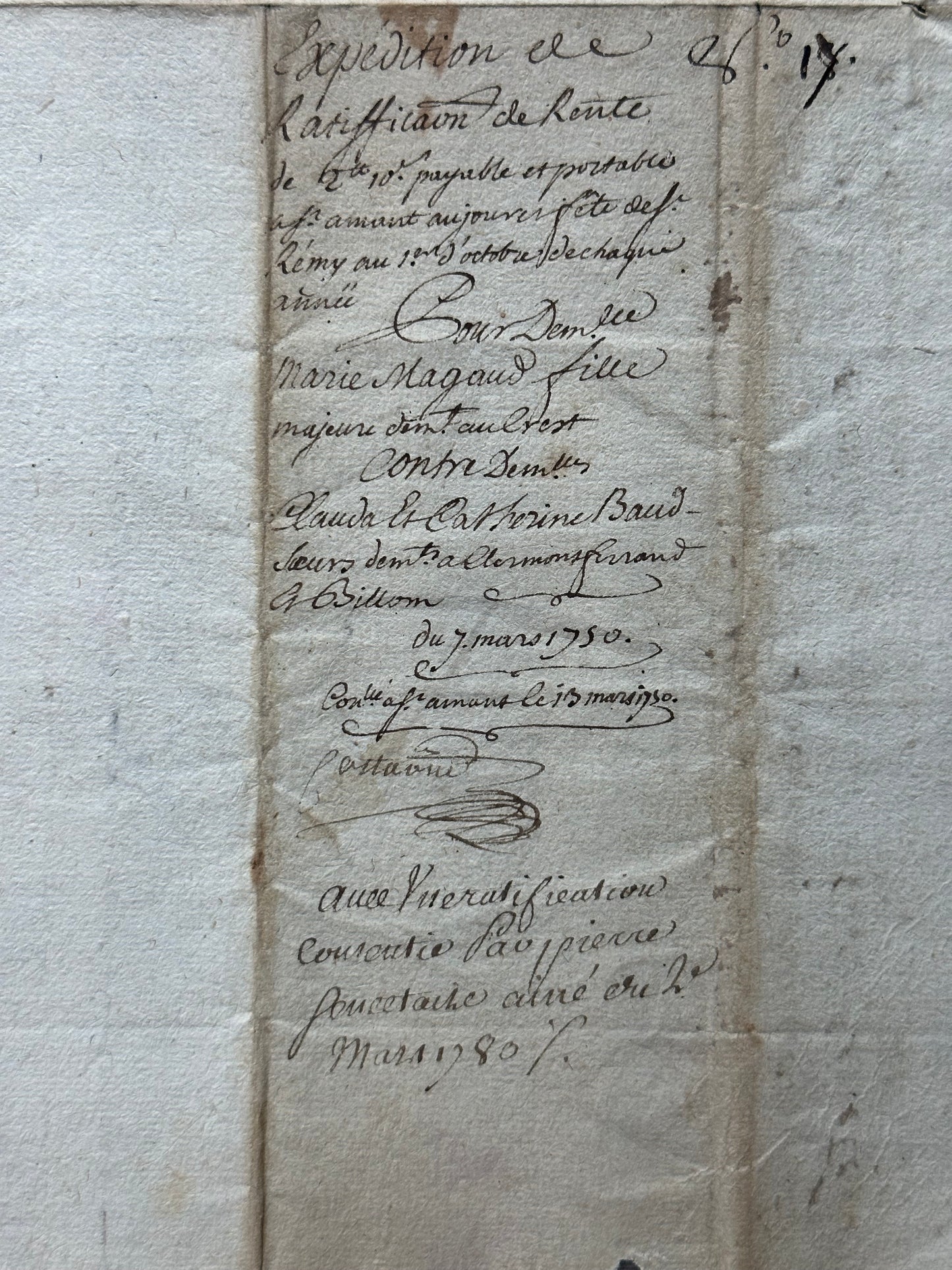 1780 French Parchment