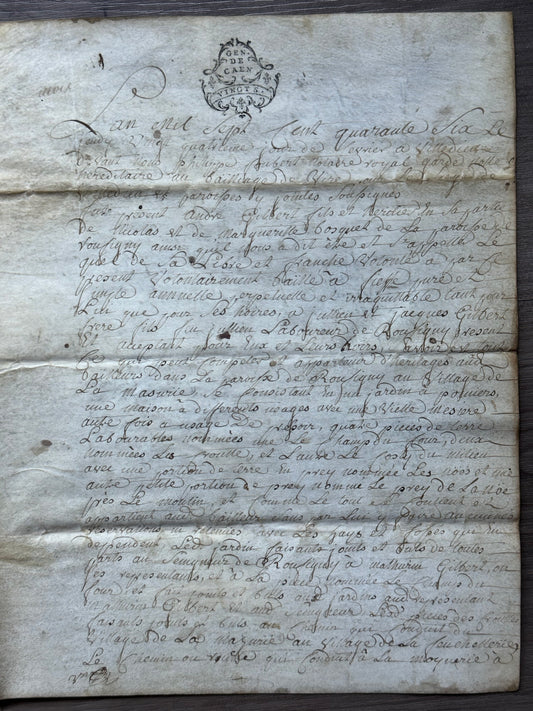 1757 French Parchment