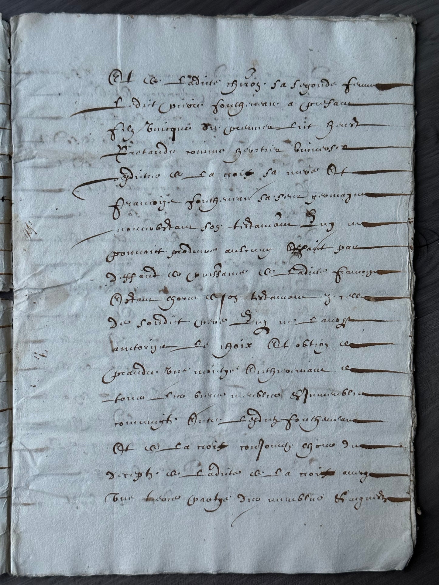1637 French Manuscript