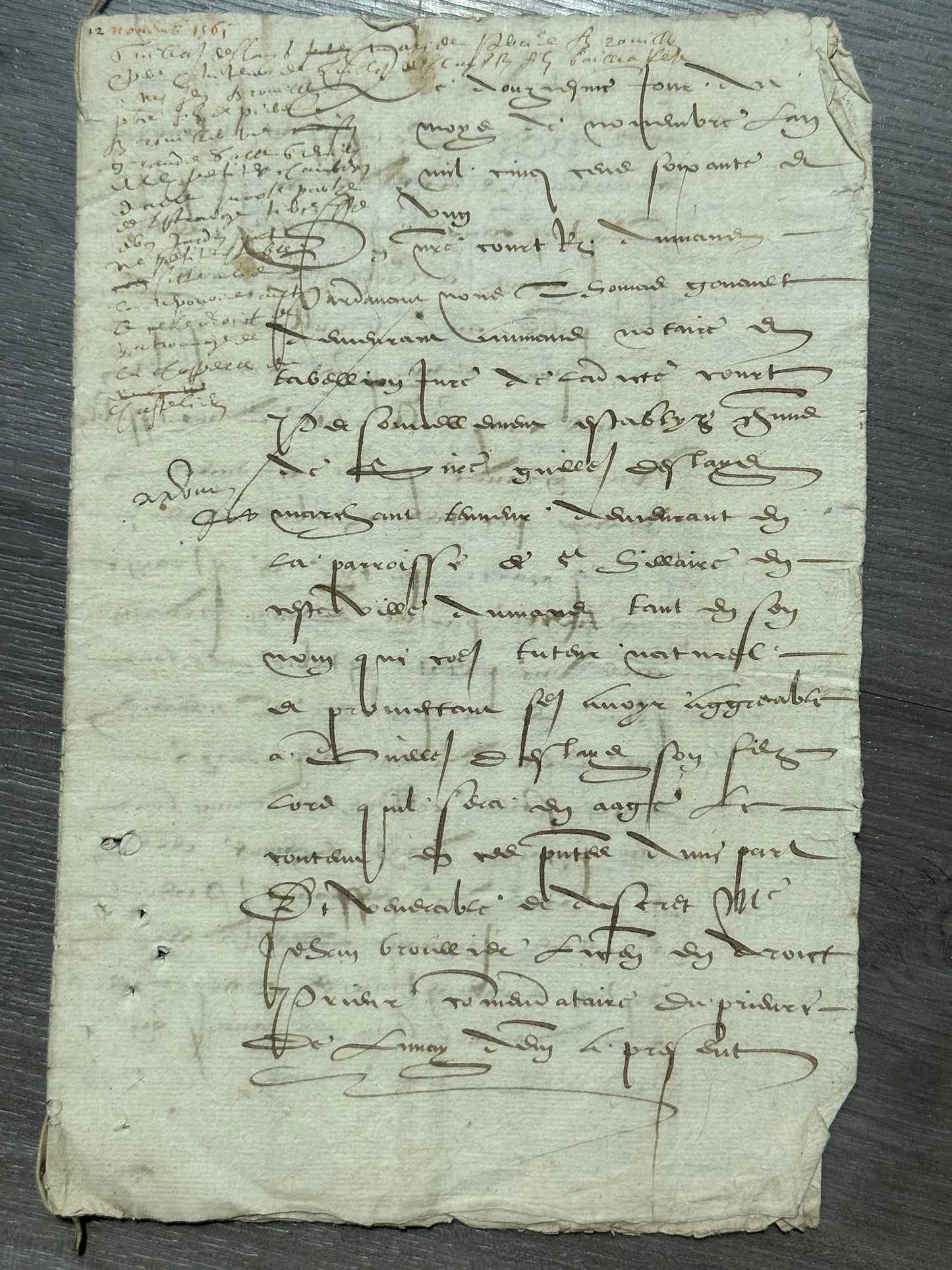 1561 French Manuscript