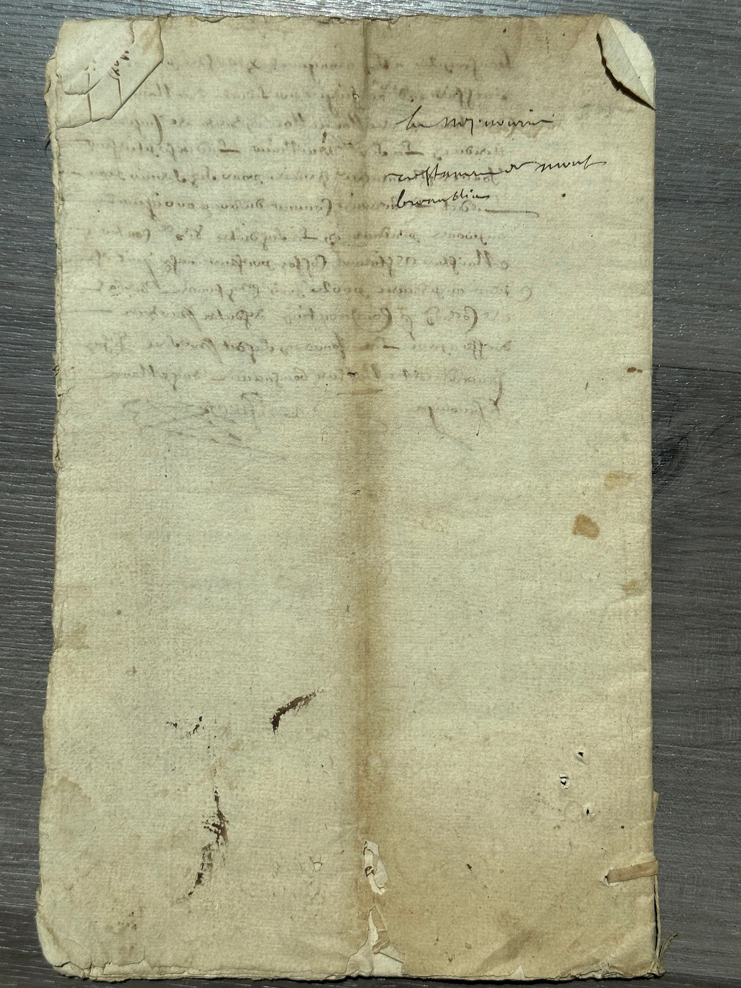 1549 French Manuscript