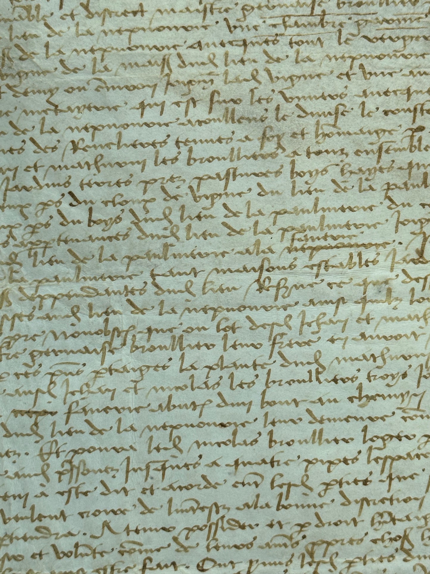1505 Vellum Legal Manuscript