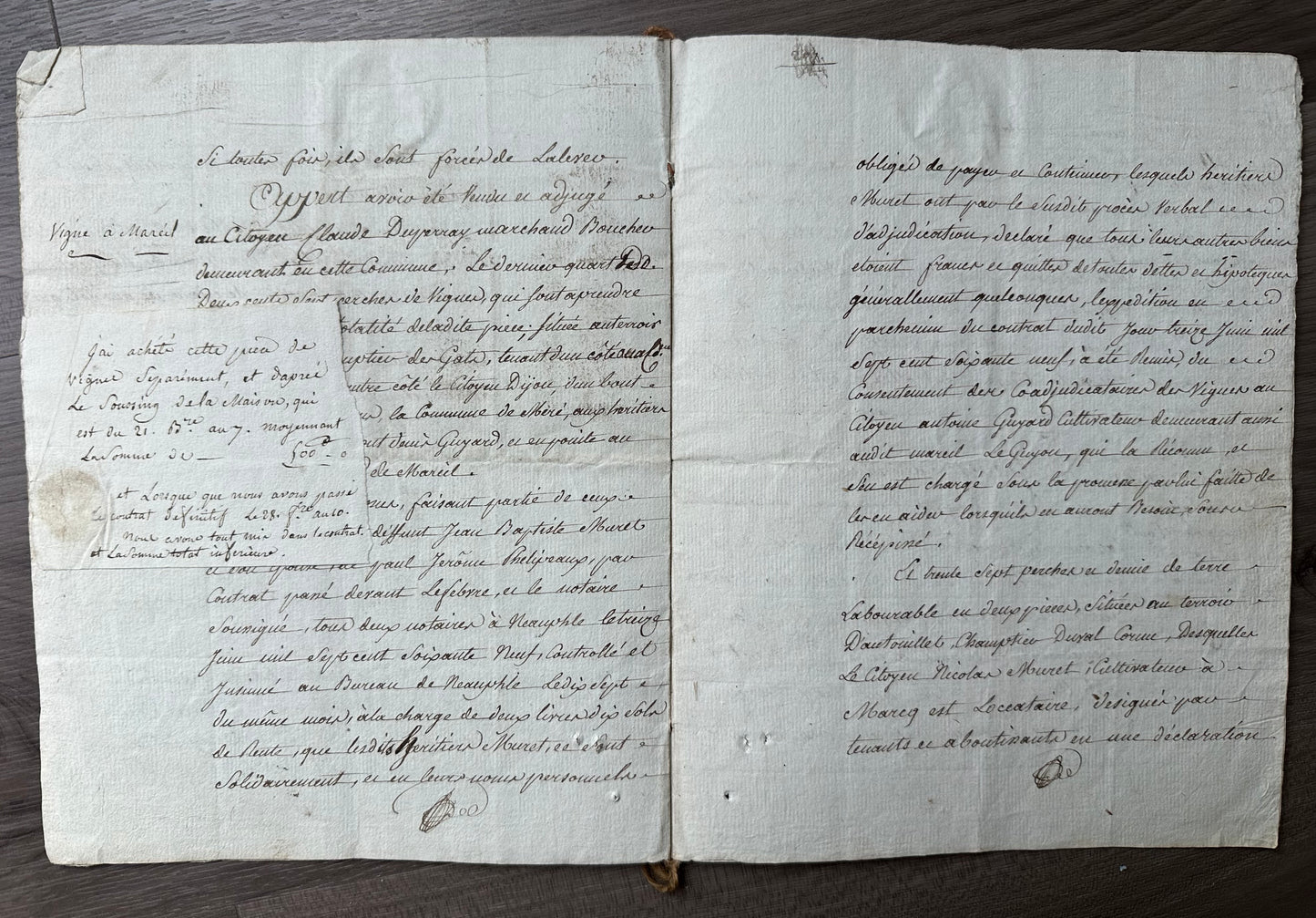 1795 French Legal Manuscript