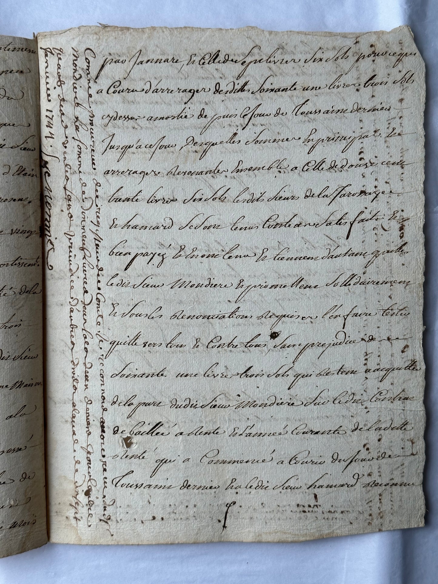 1743 French Legal Manuscript