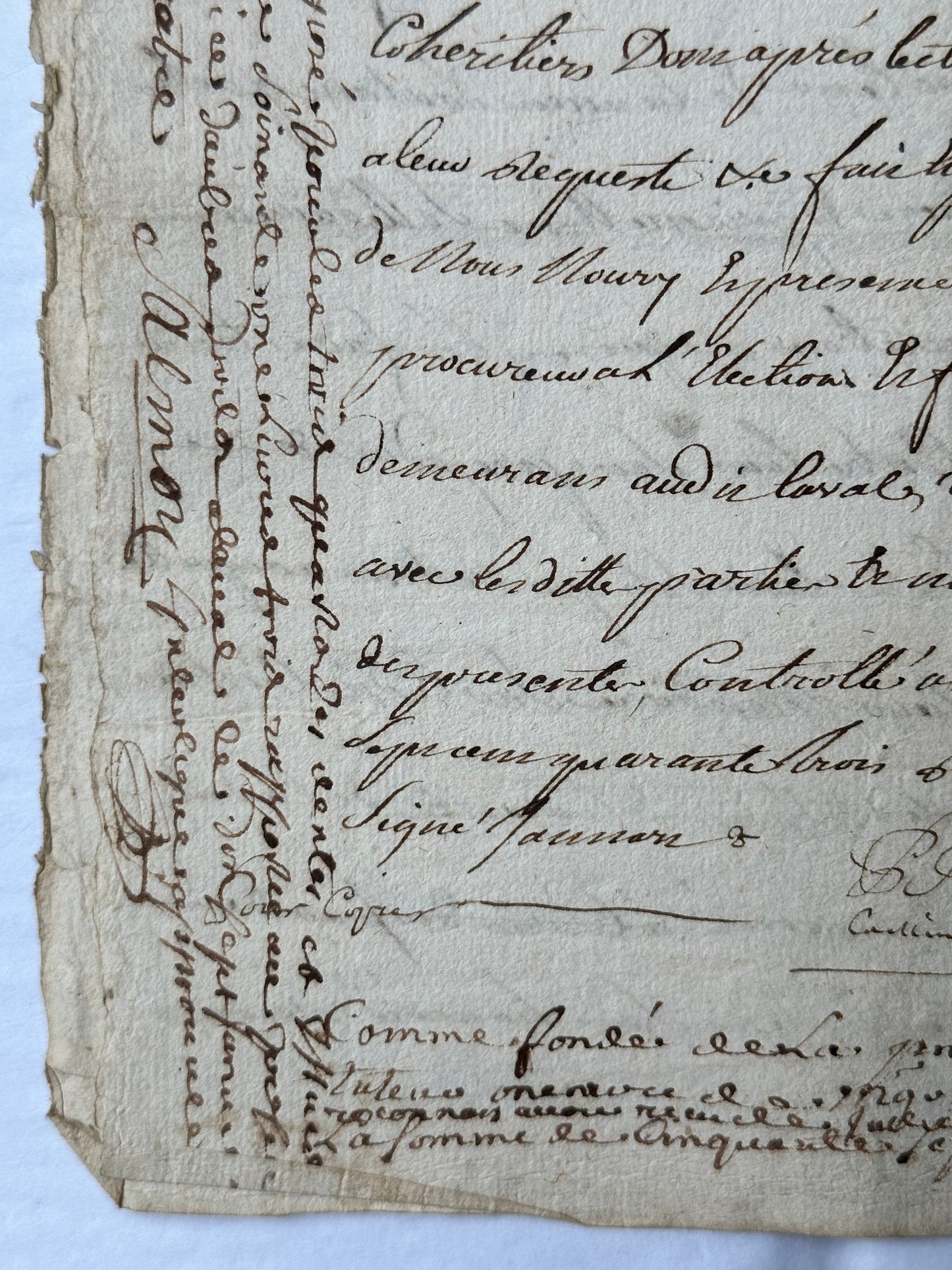 1743 French Legal Manuscript