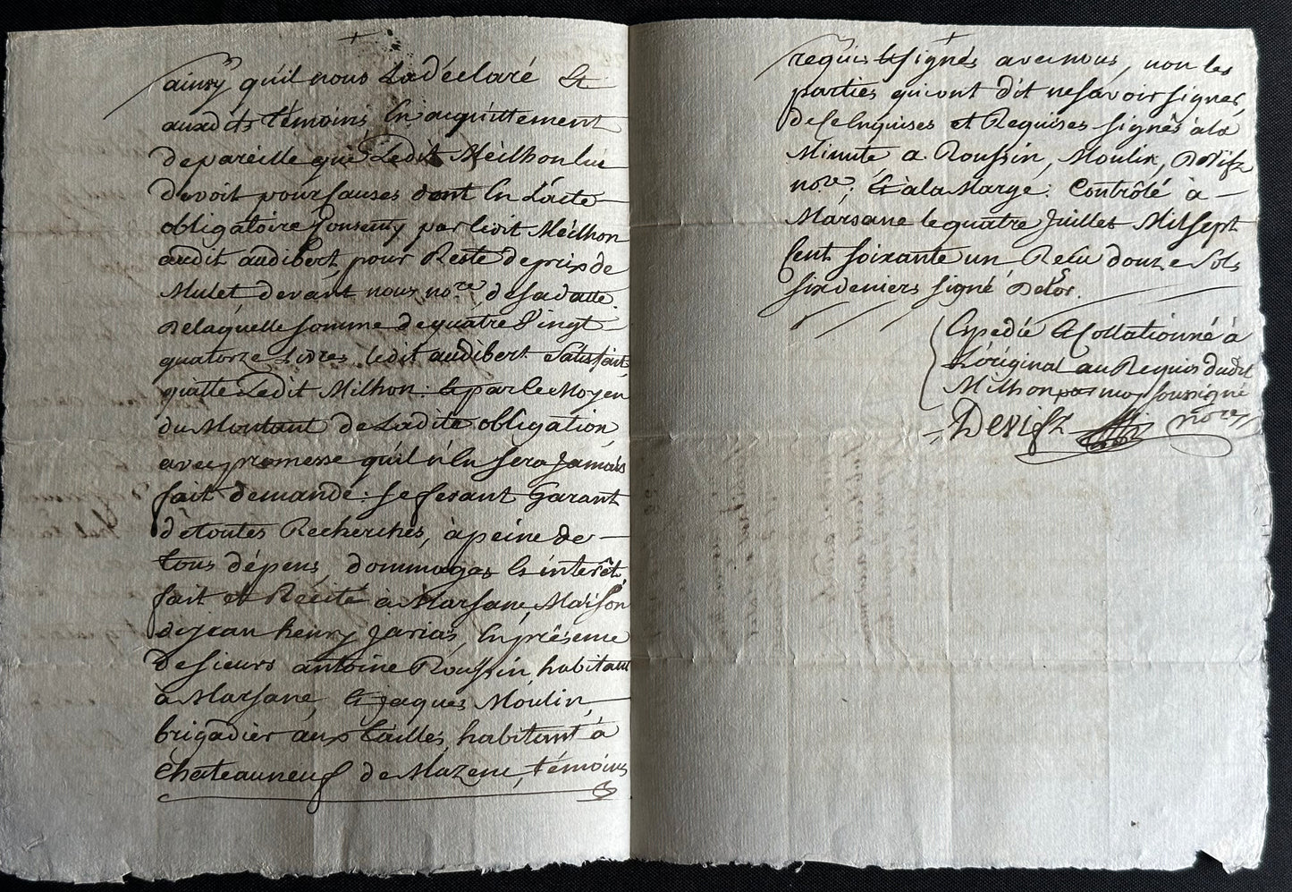 1761 French Manuscript