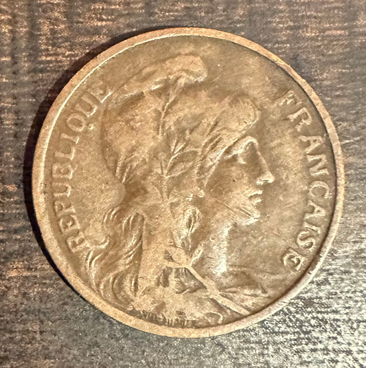 French Coin: 1910 5 Centimes