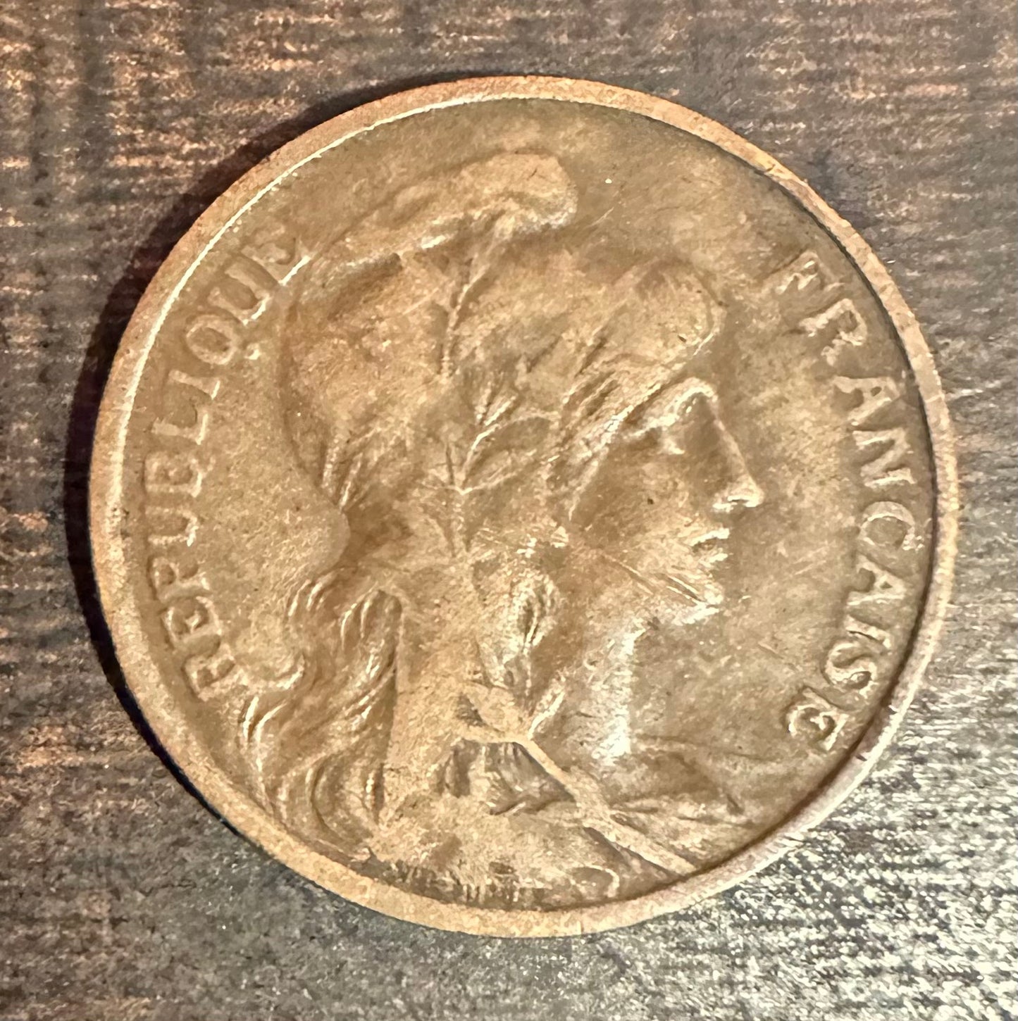 French Coin: 1910 5 Centimes
