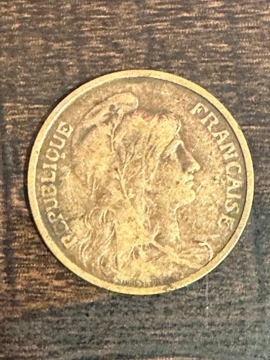 French Coin: 1911 5 Centimes