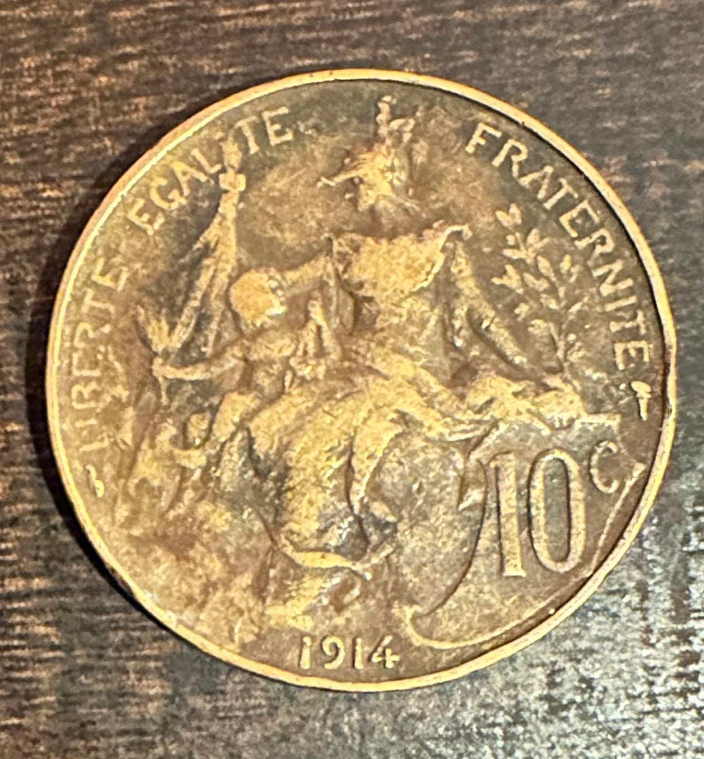 French Coin: 1914 5 Centimes
