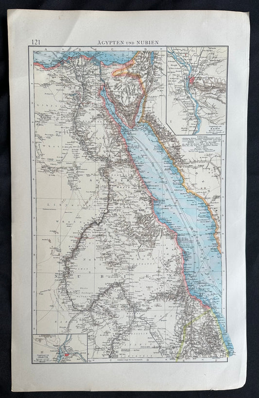 1896 Map of Egypt and Nubia