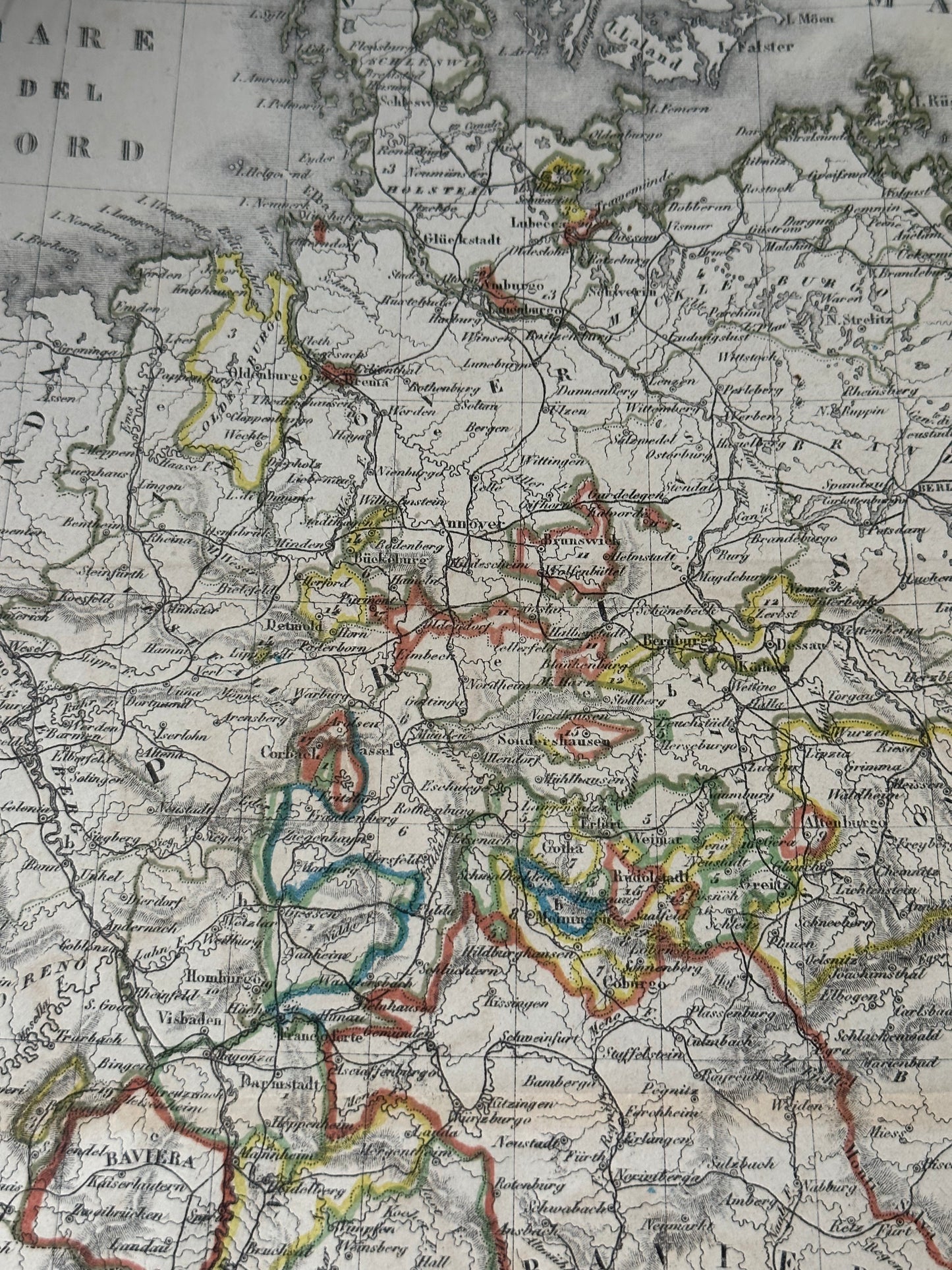 Late 19th Century Map of the German Confederation