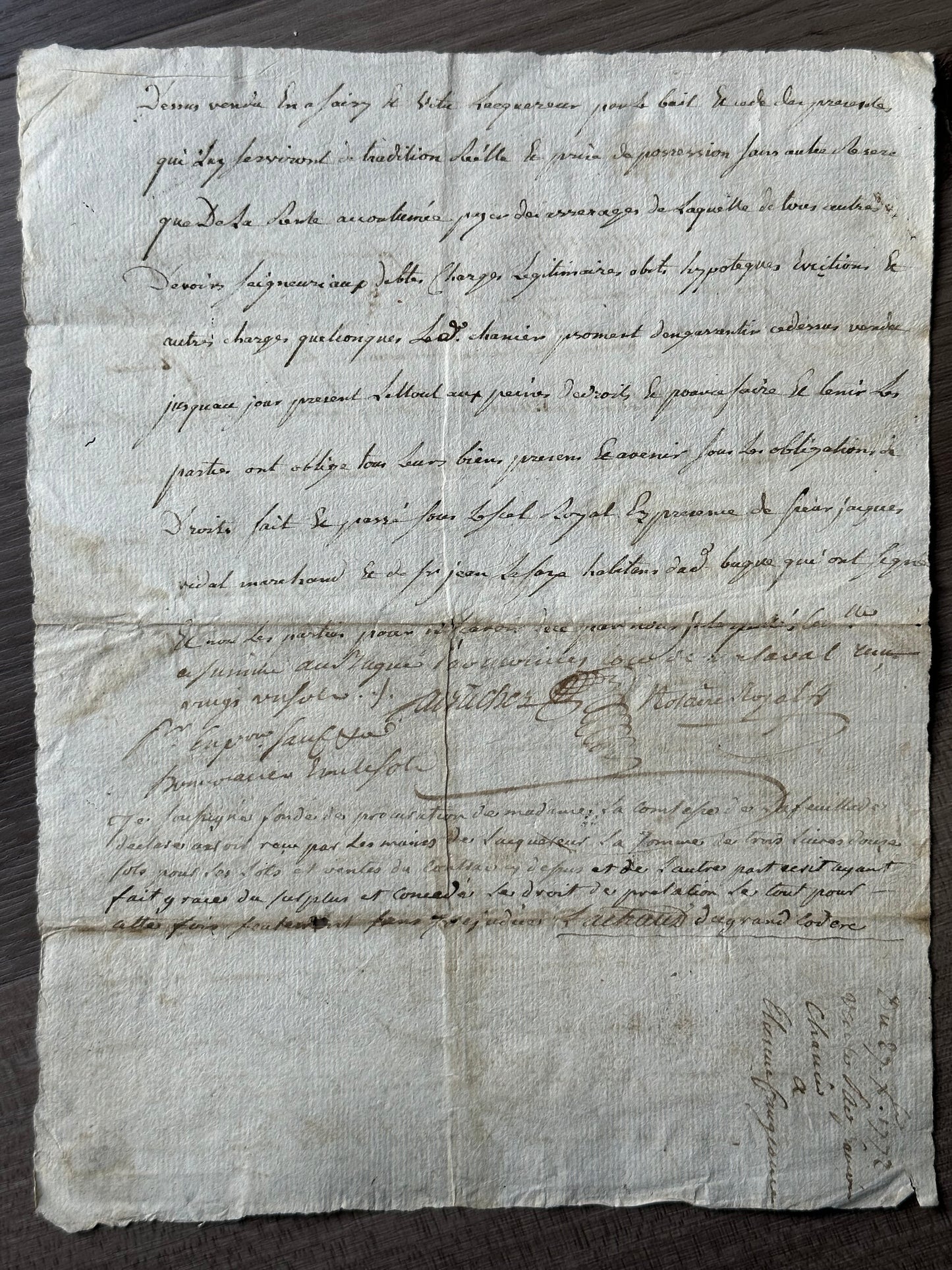 1772 French Manuscript