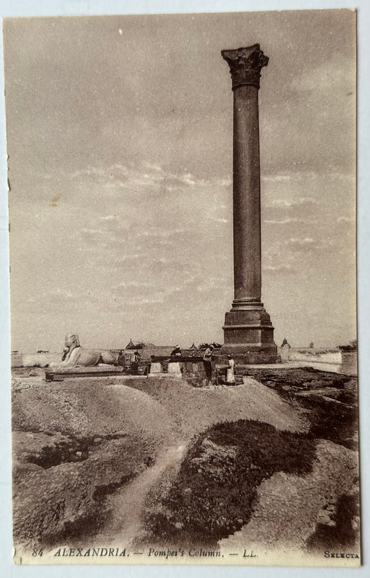 French Postcard of Pompey's Column