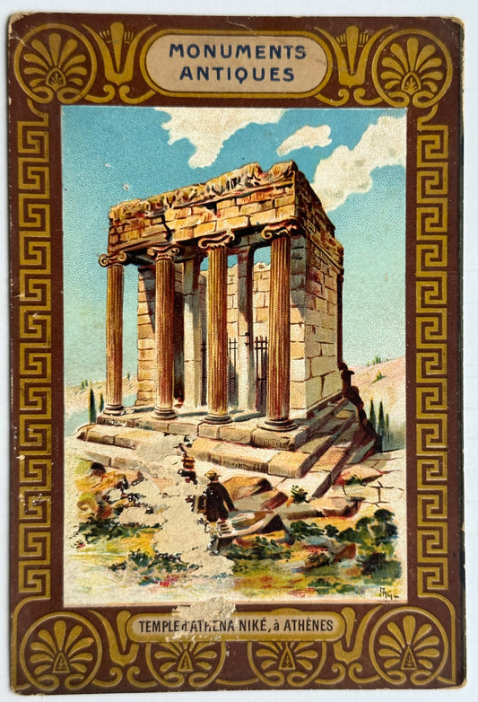 French Temple Athene Nike in Athens Postcard