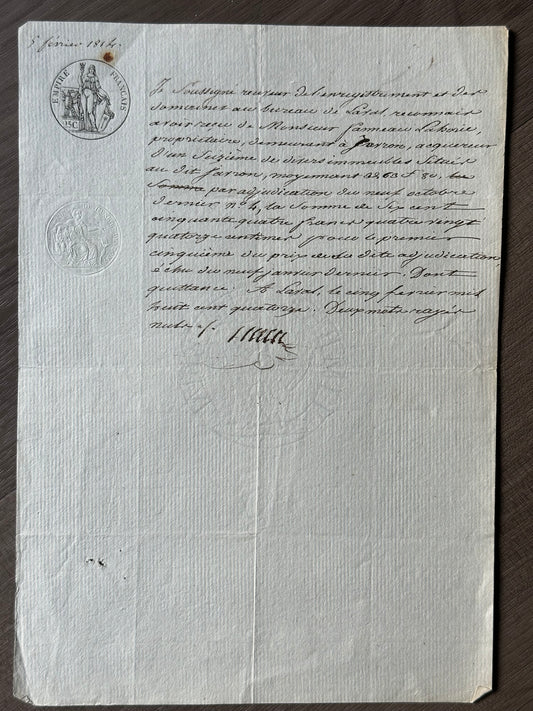 1814 French Manuscript