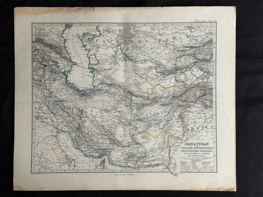 1877 Atlas Map of Iran
