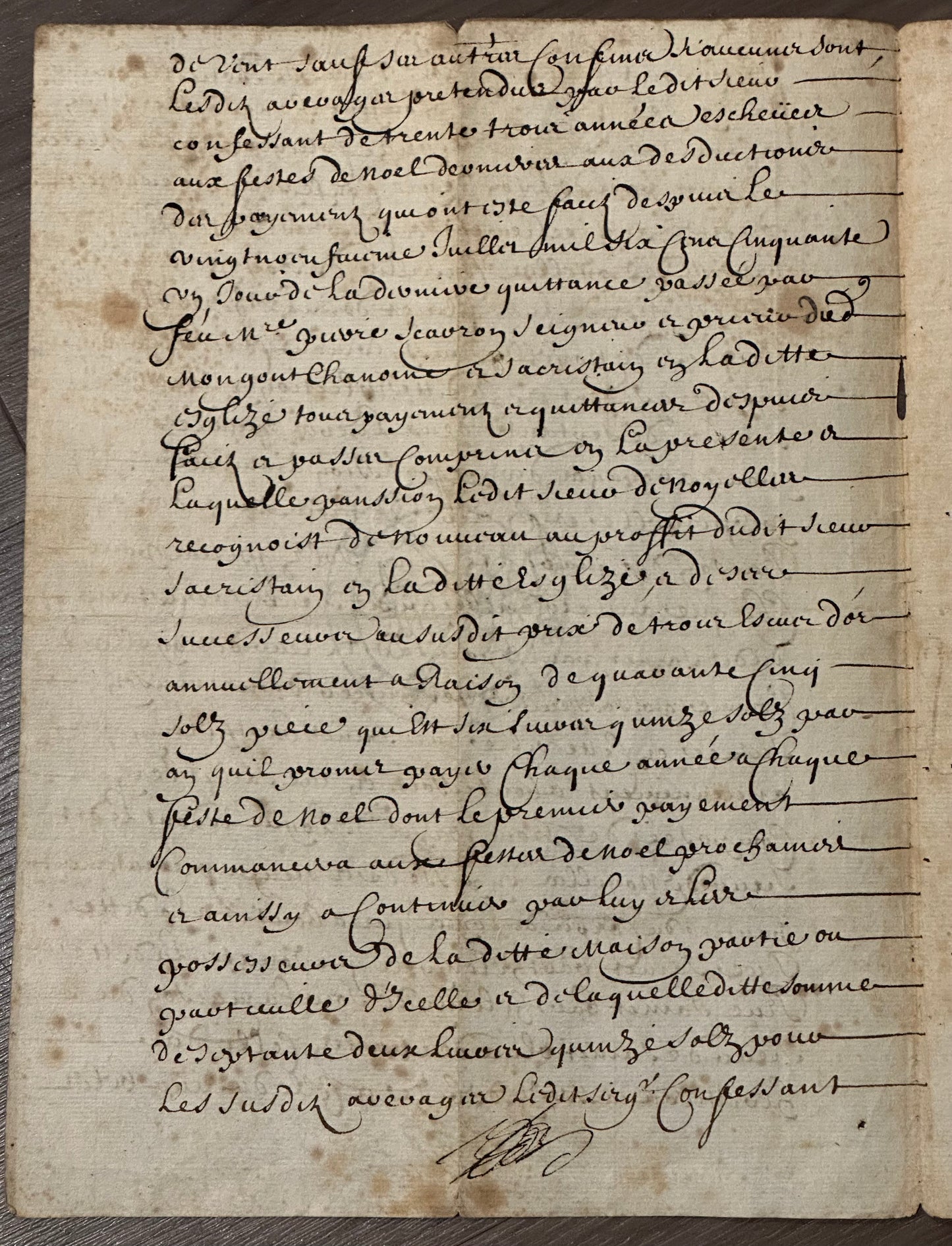 1684 French Manuscript
