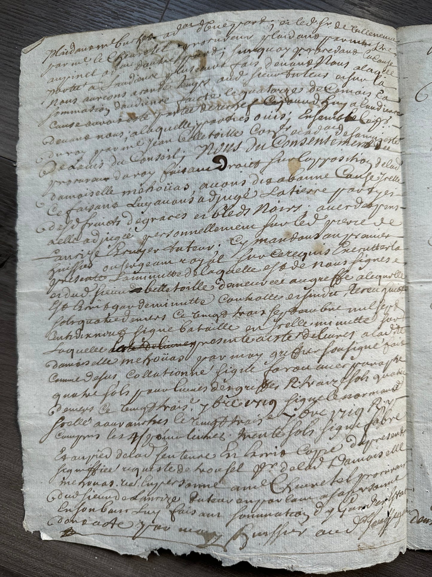 1719 French Manuscript