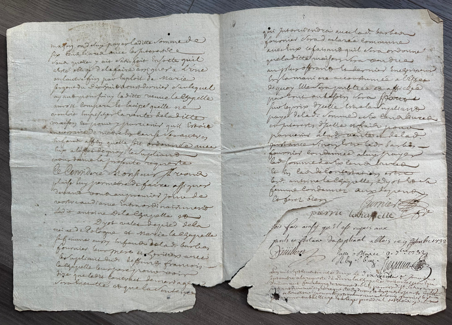 1732 French Manuscript