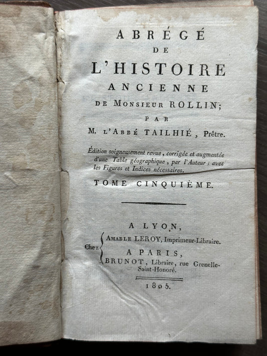 1805 Abbreviated History of the Ancient World
