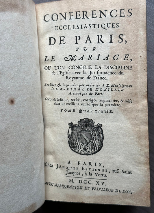 1715 Ecclesiastical Conference of Paris