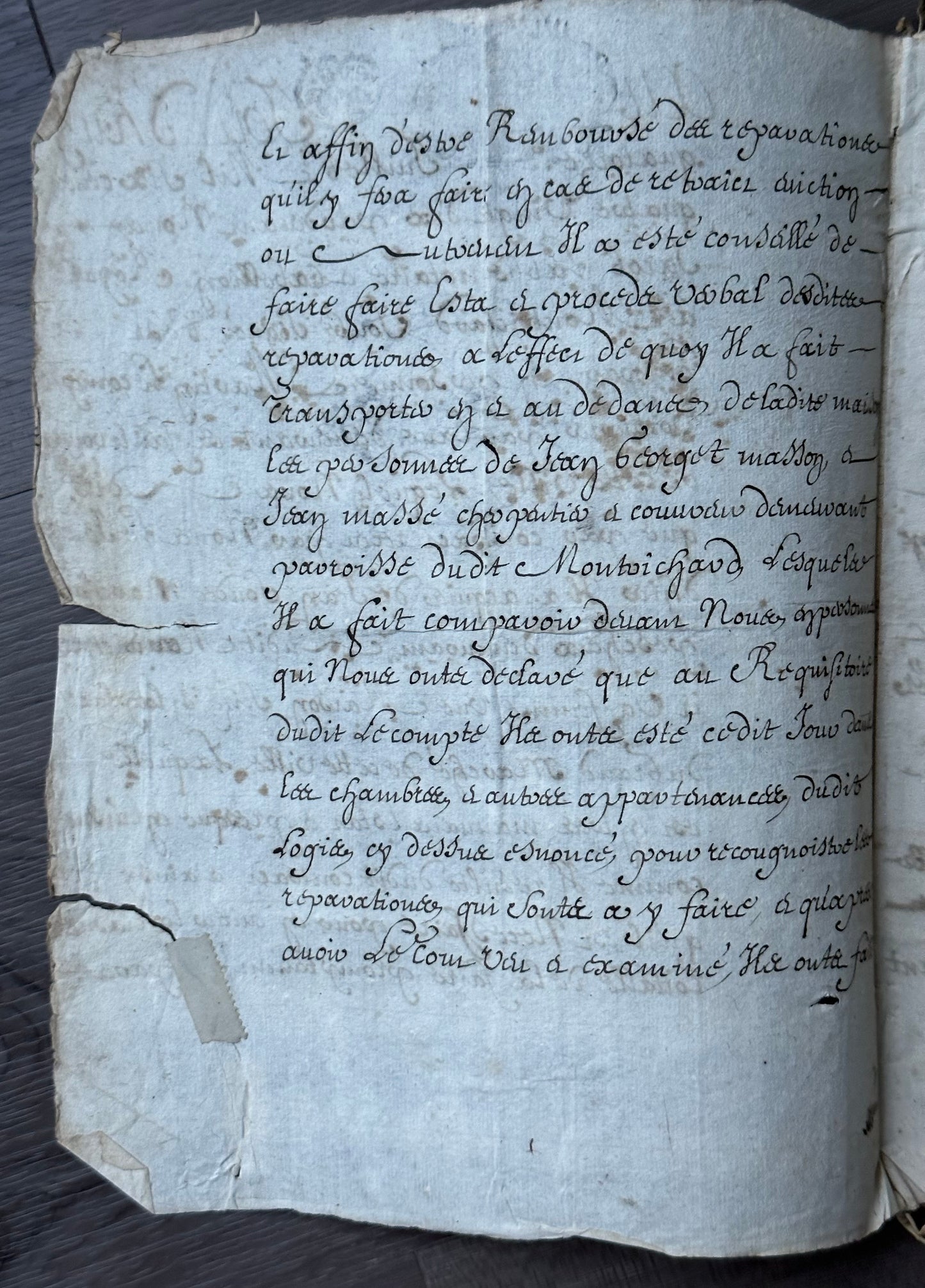 1690 French Manuscript