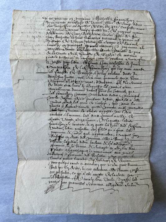 1663 French Manuscript