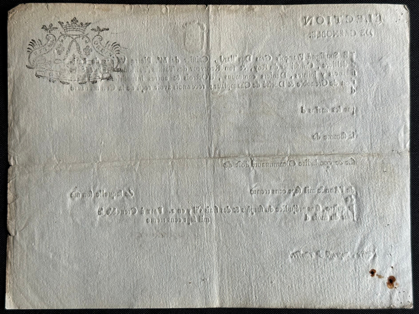 1736 French Election Document