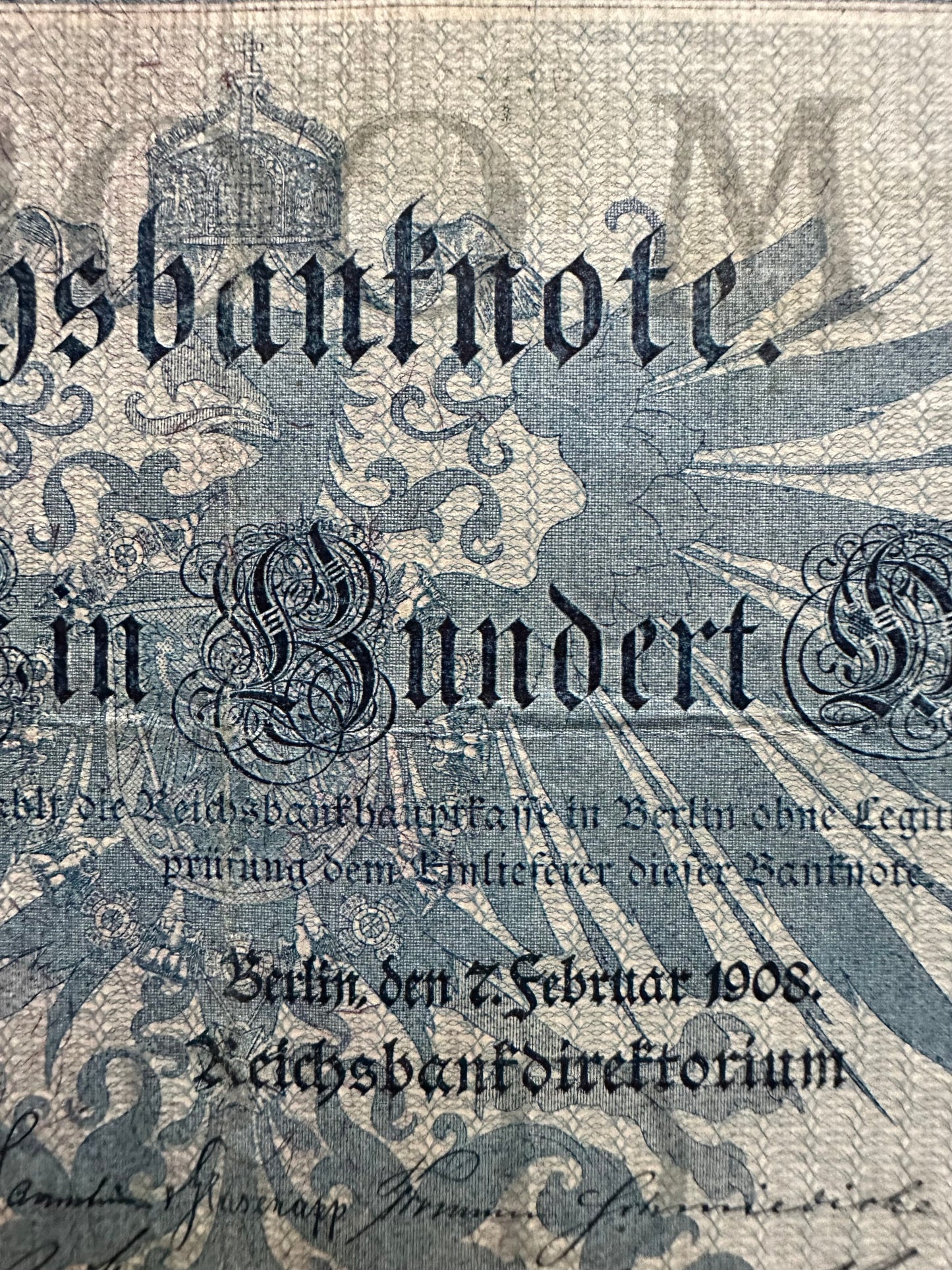 German Empire Paper Currency: 1908