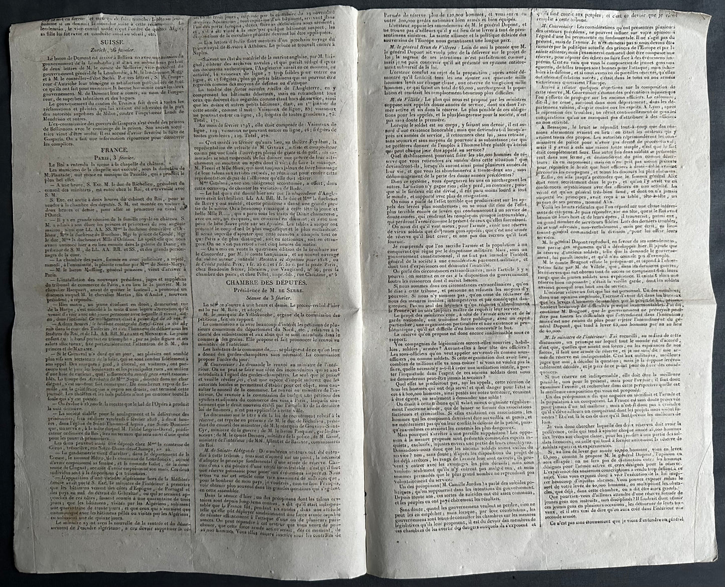 1818 Issue of Gazette de France