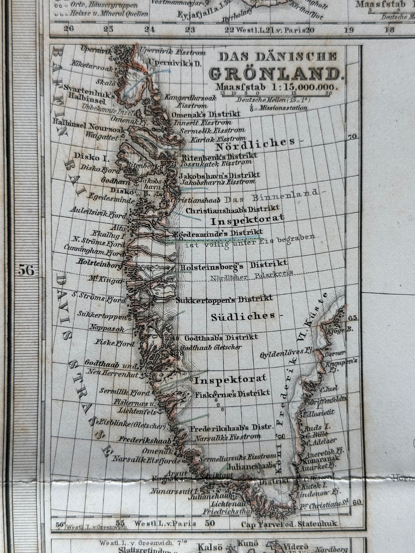 1877 Atlas Map of Denmark