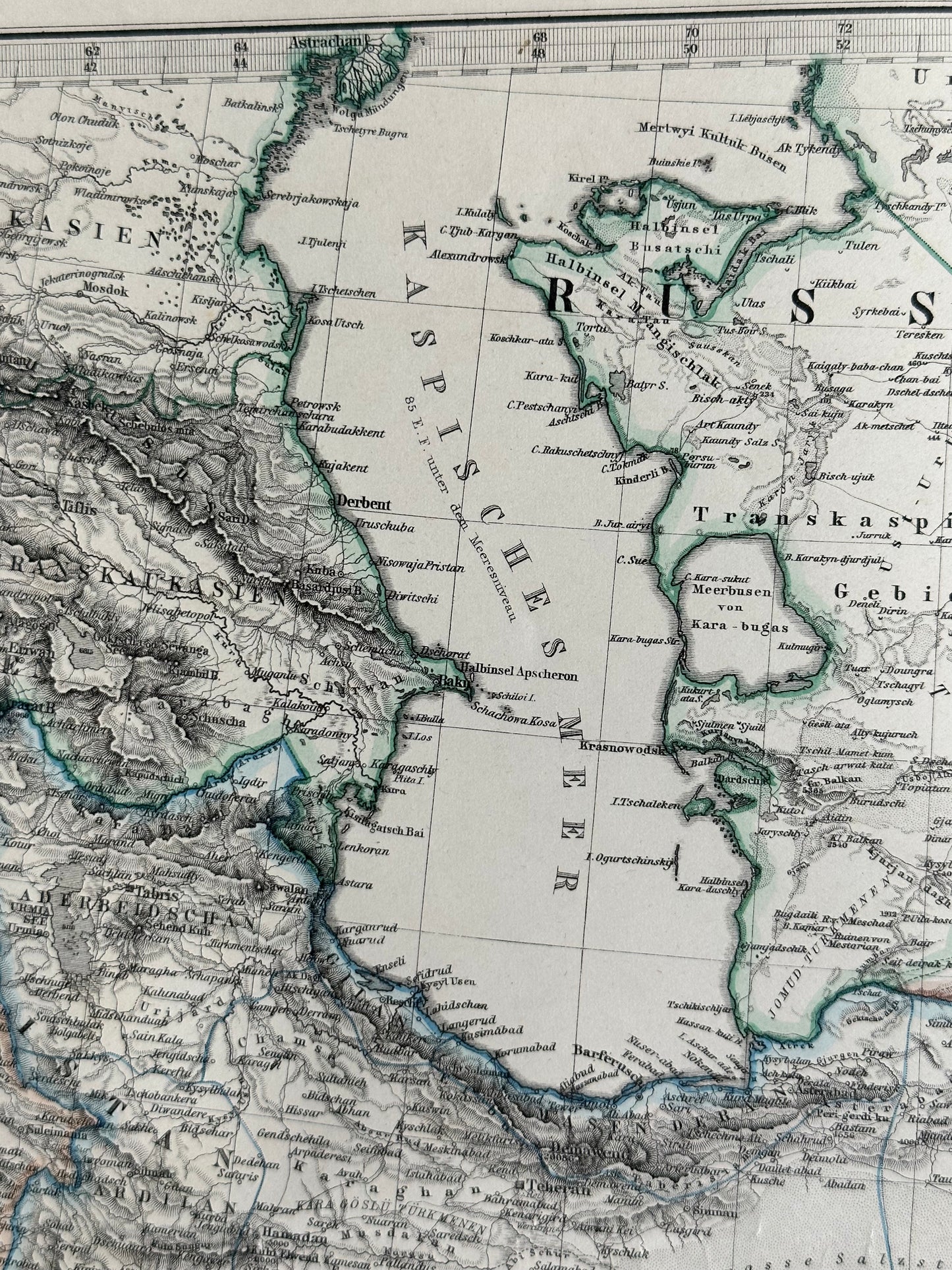 1877 Atlas Map of Iran